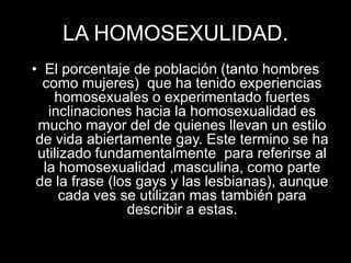 Experiencias homosexuales I